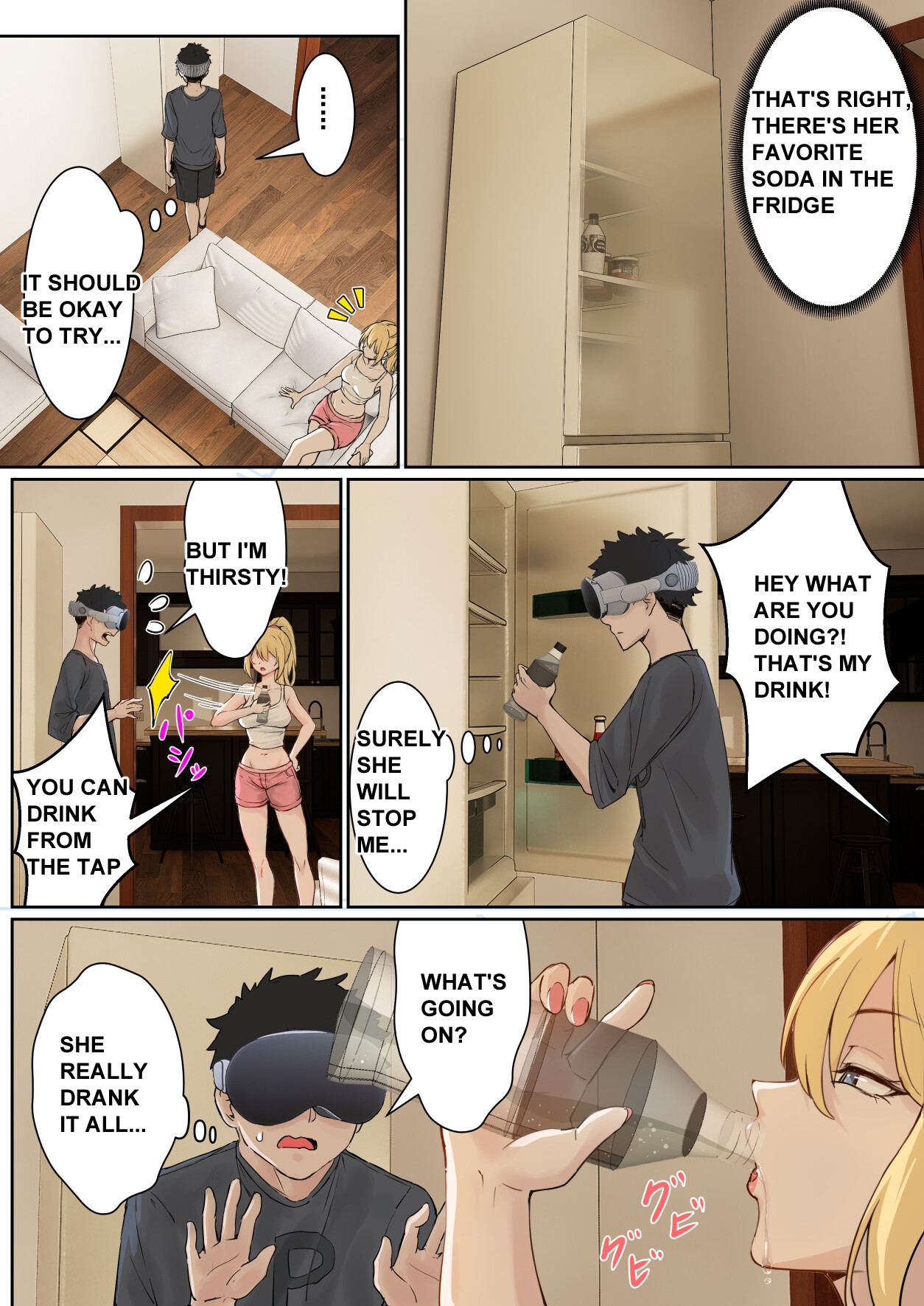 Hentai Manga Comic-My AR glasses can see various stats about my foster sister!?-Read-13